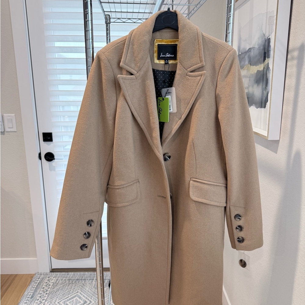 Sam Edelman Camel Wool-Blend Coat (size 10) NWT $55